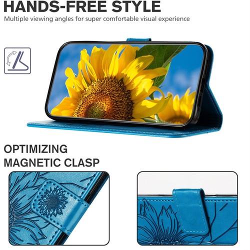 Sunflower Wallet Leather Flip Case Cover For Samsung A54 A34 A14 A25 A55 A34 S24 - Picture 4 of 79
