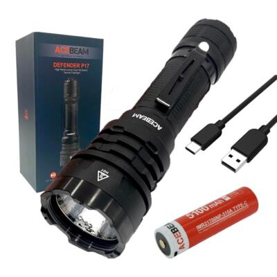 Acebeam Defender P17 CREE XHP70.3 HI 6500K Tactical Rechargeable