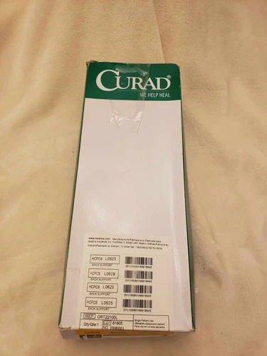 Curad ORT22100L Elastic Criss Cross Back Support Size Large