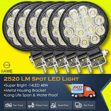 6 X 14 Led 48w Work Light Bar Flood Spot Lights For Trucks Suv Atv Offroad Fog