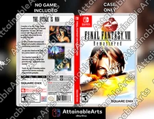 FINAL FANTASY VIII 8 - Custom Game Case (Nintendo Switch, 2019) - NO GAME INCL