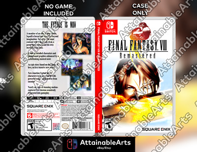FINAL FANTASY VIII 8 - Custom Game Case (Nintendo Switch