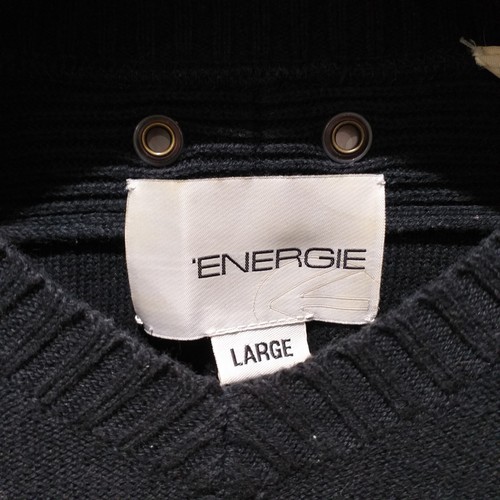 Jumper negro para hombre ENERGIE (ajuste pequeño grande) - Imagen 4 de 4