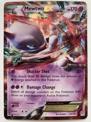 みっきー Pokemon card Mewtwo EX 62/162 - U.S. Seller | eBay