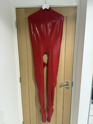 Libidex - Latex Rubber Bondage Catsuit ''Harmless'' - weiblich - rot - Größe S