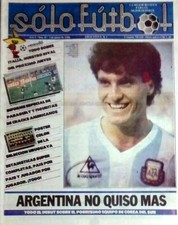 FIFA WORLD CUP 1986 ARGENTINA 3 vs SOUTH KOREA 1 - RUGGERI Solo Futbol magazine