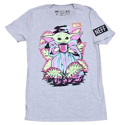 Star Wars The Mandolarian Adult New T-Shirt - Neon Neff Styled Grogu