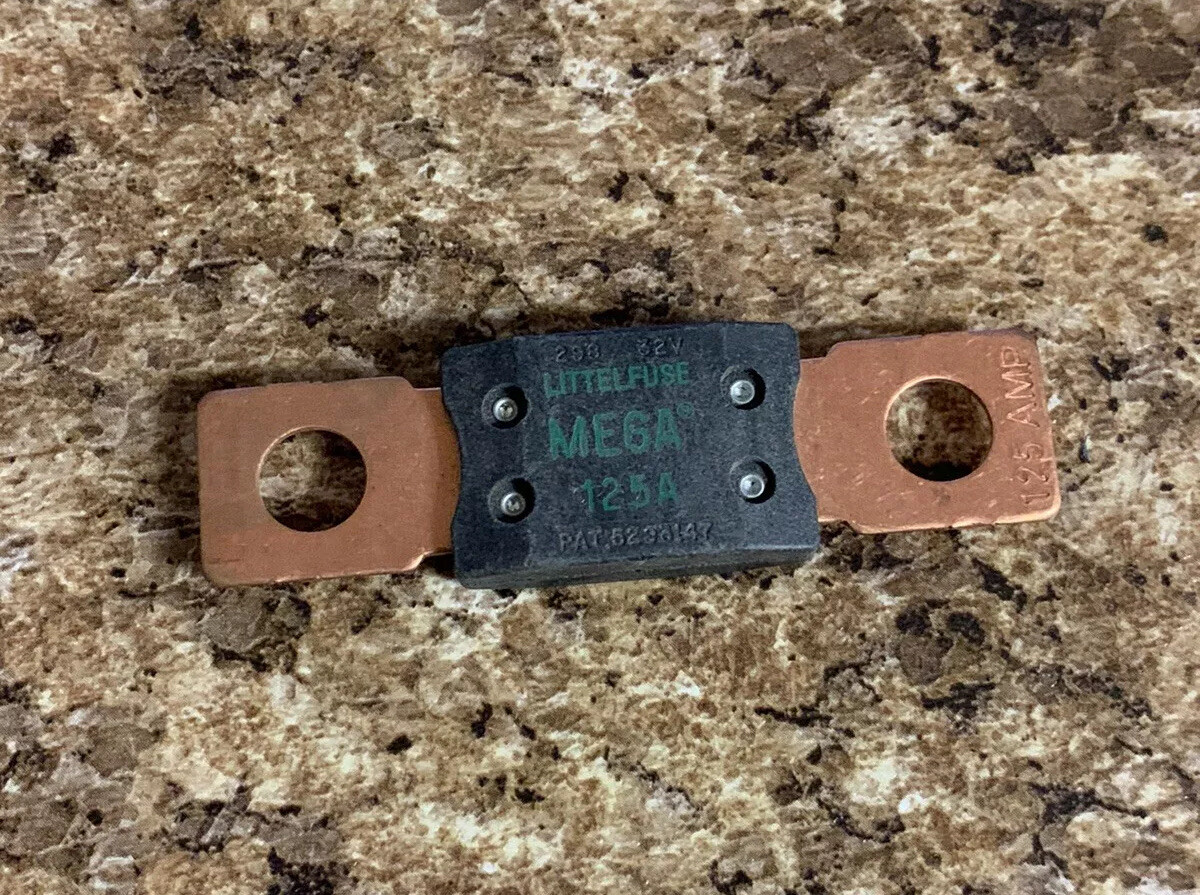 Littelfuse 0298125.ZXEH 125A AC 32V DC MEGA Fuse Automotive Bolt Mount (1pc)