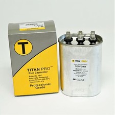 TitanPro TOCFD304 HVAC Oval Motor Run Dual Capacitor. 30/4 MFD/UF 440/370 Volts