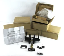 **Lot of 5** Probrico - Lever Door Lock - Square Plate - DL01BKBK - Black