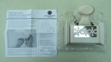 MARTHA STEWART CRAFTS DEEP EDGE PUNCH SET - 3 SNOW FLAKES PATTERN - NEW