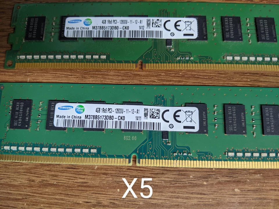 8 LOT - Samsung 4GB PC3-12800U DDR3 1600MHz Dimm Memory RAM PC Computer - Image 2 of 2
