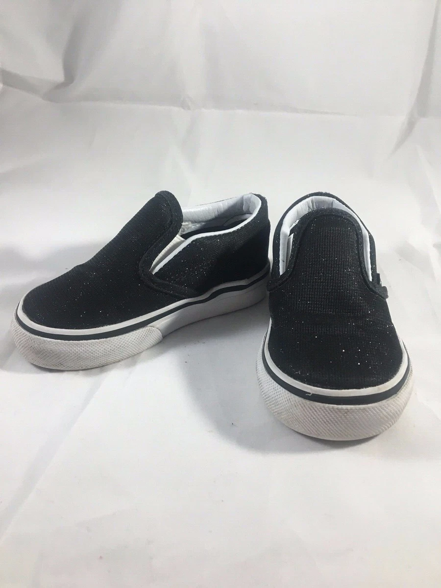 Toddler black cheap glitter vans