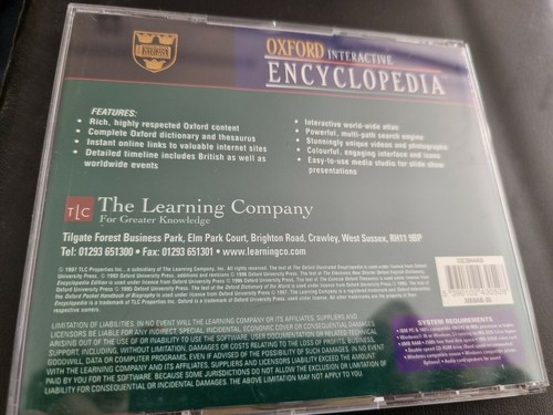 OXFORD INTERACTIVE ENCYCLOPEDIA PC CD ROM - Picture 2 of 2