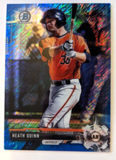 2017 BOWMAN CHROME BLUE SHIMMER REFRACTOR HEATH QUINN 032/150