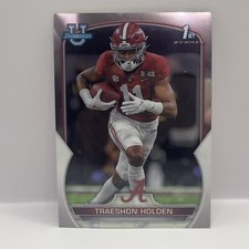 2022 Bowman Chrome University Football Traeshon Holden Base #18 Crimson Tide