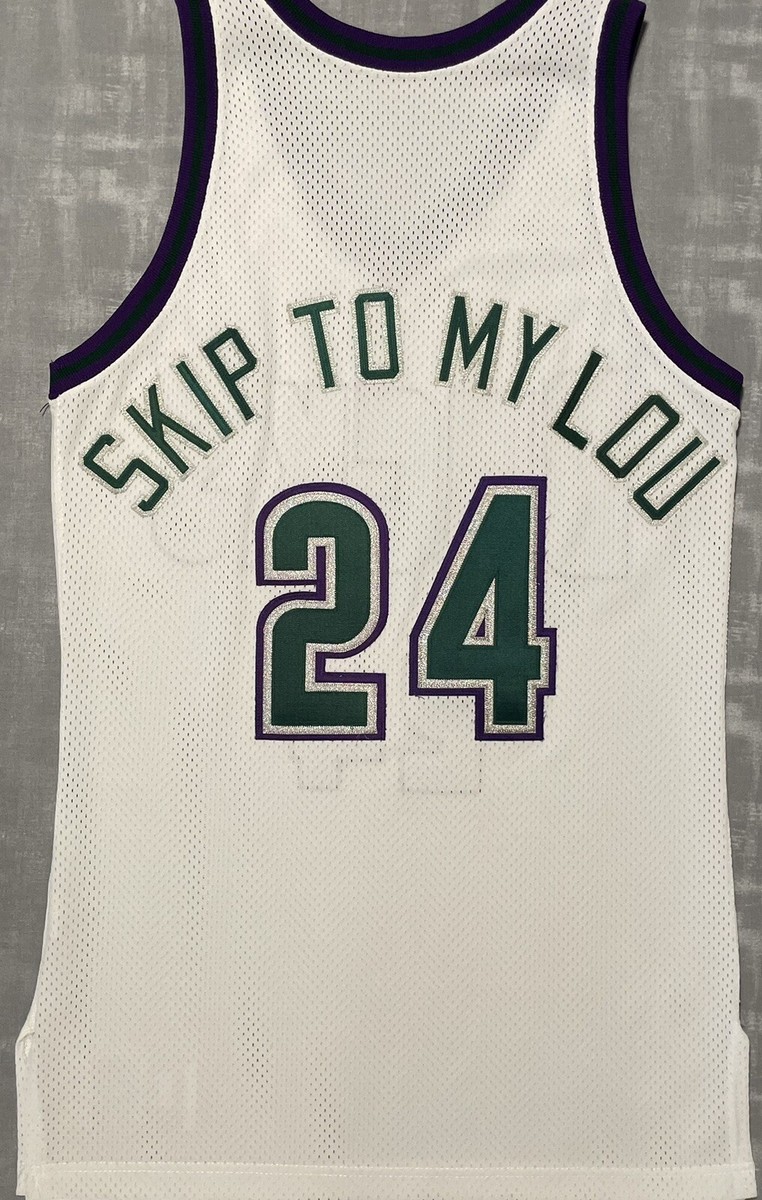 Custom Champion Milwaukee Bucks Skip To My Lou Rafer Alston Pro