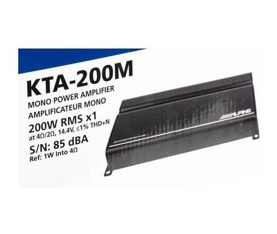 Alpine KTA-200M 1 Kanal Digital Mono Verstärker Power 1x 400 Watt für iLX-W650BT