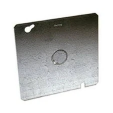 Hubbell-Raco 833 Flat 1/2-Inch Knockout in Center 4-11/16-Inch Square Box Cover