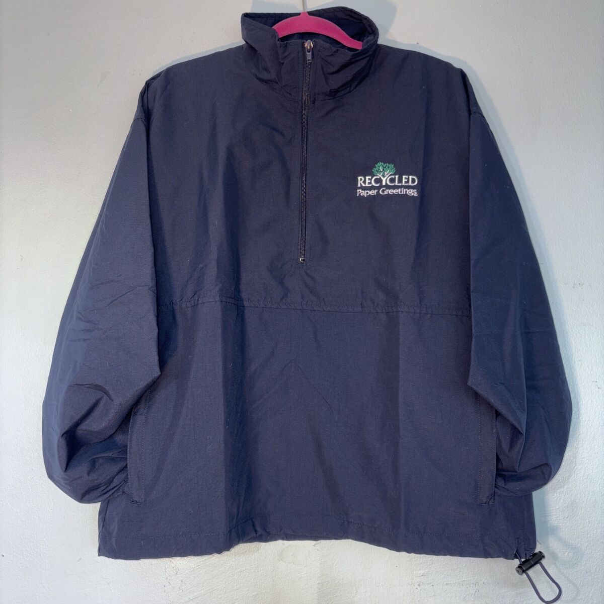 ジャケット・アウター Land's End Nylon Zipup Jacket Lands End Nylon Pullover 1/4 Zip Unisex Adult Small 34-36