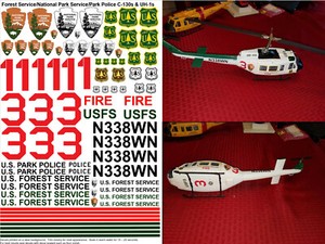 Forest Service / National Park Service / Park Police UH-1 Decals