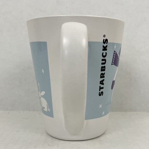 Starbucks Coffee Mug Snowman Bunny Rabbit Ceramic Teacup 2011 - Picture 3 of 6