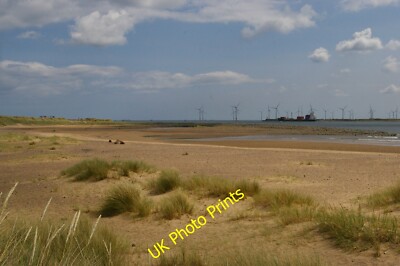 Photo 6x4 North Gare Sands and breakwater Seaton Carew  c2015