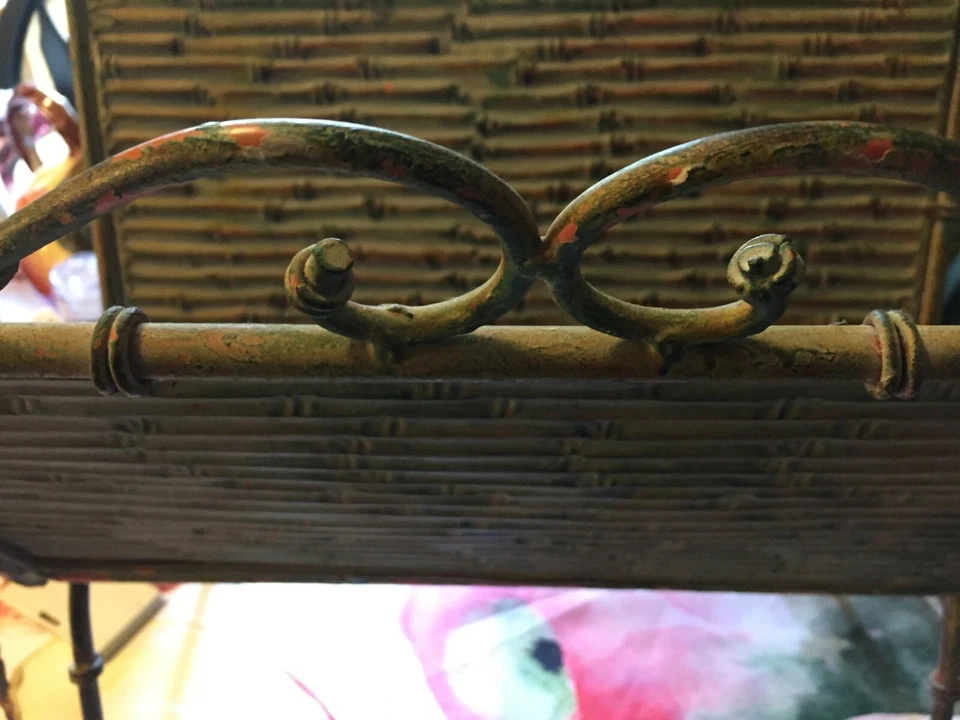 Vintage/ Antique Fold Up Fireplace Wood Holder or Magazine Rack - Image 2 of 4