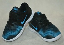 Nike Flex 2018 RN TDV Black/E-Blue/Wht Toddler Boy's Shoes - Size 5C NWB