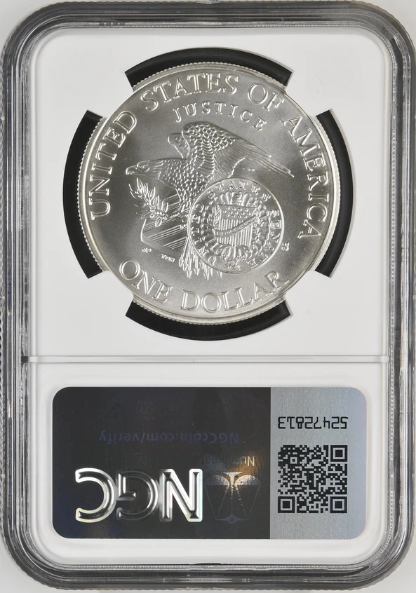 :1998-S 1$ Robert Kennedy Commemorative Silver Dollar NGC MS70 Top Pop Rarity R3 - Image 2 of 2