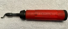 Vargus Deburring Tool Model B Red Handle Storage For Extra Blades Hand To