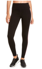 Ideology Varsity-Stripe Leggings 100037603 Black XS NWT 49.50