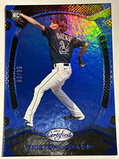 2021 Panini Chronicles Certified Triston McKenzie RC #43 Rare Blue Parallel #/99