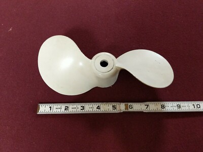 NOS NEW VINTAGE OUTBOARD ALUMINUM PROPELLER ATWATER 3845 3137, 2 BLADE 5HP M113