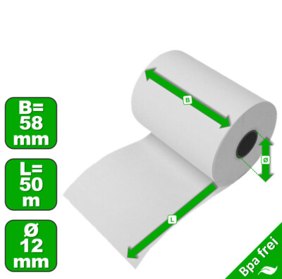 50 Thermorollen 58x50x12 für Bizerba CE 100 S Ce 200 F CE 200 S CE 400 CE 500