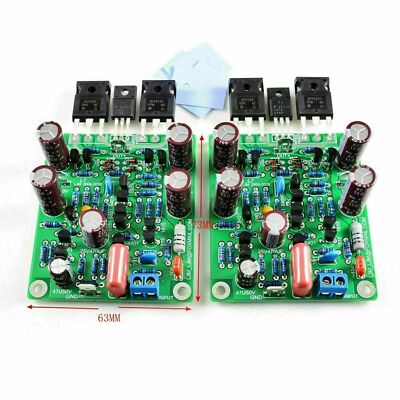 1pair MOSFET Class AB Dual Channel 150W-350W Audio Power Amplifier Board IRFP240