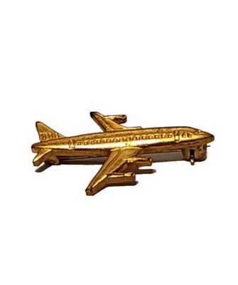 JAL DC-8 ネクタイピン McDonnell Douglas DC-8 DC-8 Jet Plane Pin McDonnell Douglas Gold Tone High Quality Pin