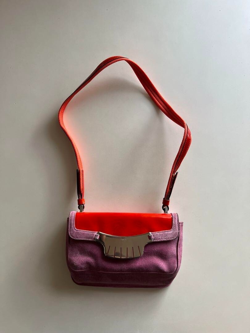AW1999 PRADA leather one shoulder bag