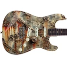 Guitar or Bass Custom Skin Wraps 'The Rusty War ' Laminated Vinyl Sticker Decal
