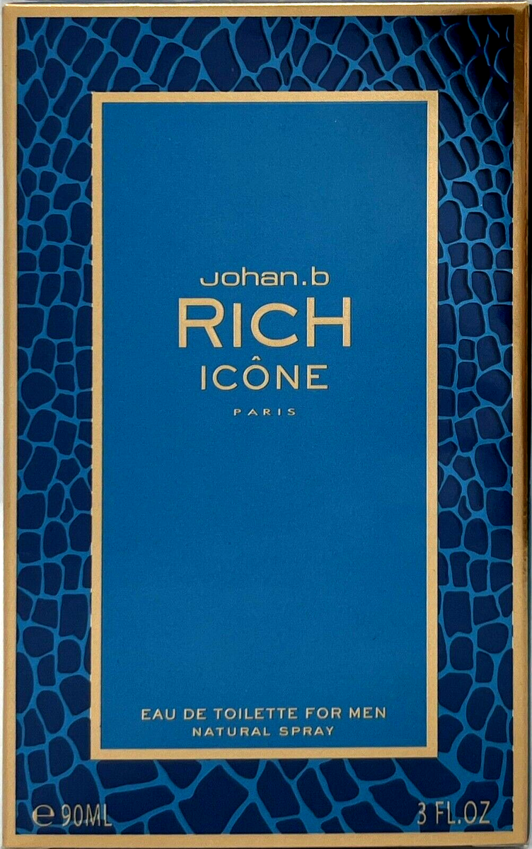 RICH ICONE EAU DE TOILETTE SPRAY FOR MEN Oz 90 ml