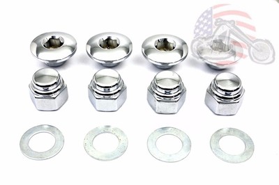 Colony Chrome Rocker Shaft End Cap/Nut For Shovelhead 1971-up Sportster 1971-1985 USA