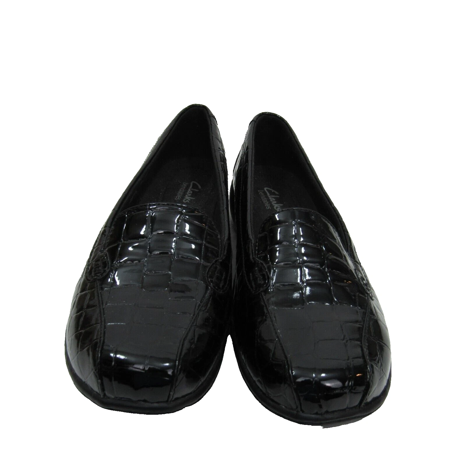 Mocassini Clarks Collection neri in pelle stampa coccodrillo 26064894 donna US 8 W