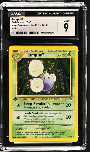 Jumpluff (1st Edition) graded CGC 9 for sale on eBay