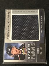 2008-09 Upper Deck Hockey S2 Jakub Voracek Rookie Playmakers /100 Jersey Card RC
