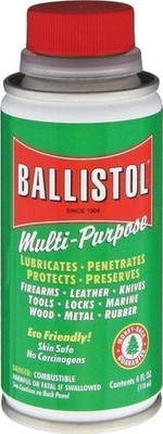 Ballistol 4 oz Cleaner/Lubricant Skin Safe Protects And Preserves - 120045