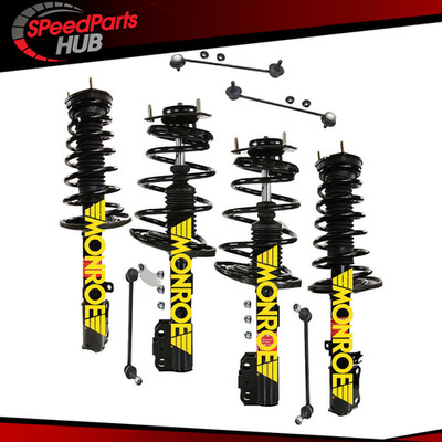 Front & Rear Monroe OE Struts W/ Sway Bar For 2007-2011 Toyota Camry Lifetime W
