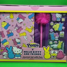   New- Hello Kitty x Peeps Journal Pen Stickers Set Easter