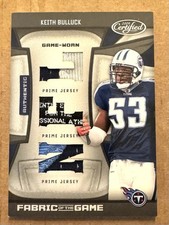 2009 Certified Fabric Of The Game KEITH BULLUCK Game Worn Prime Patch/Tag 08/25