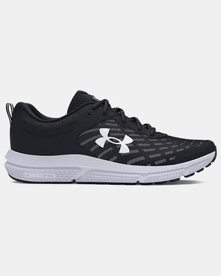 Under Armour Men Charged Assert 10 Running Shoes Black White Sneakers Size 10