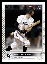 Brian Miller 2022 Topps Gold Star SP #425 Miami Marlins Rookie RC *030